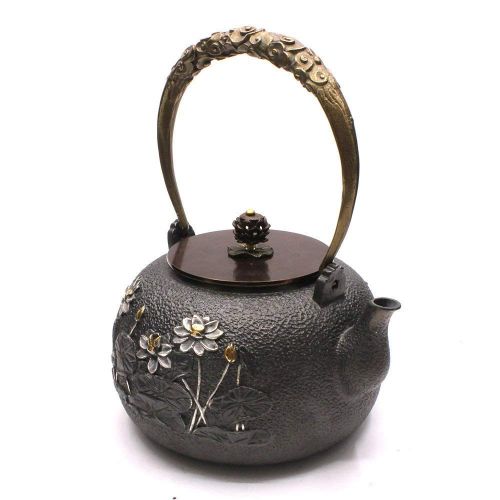  TOWA Workshop Japanese Tetsubin Tea Kettle Cast Iron Teapot pots for Stove top (LJHT/1300ML)