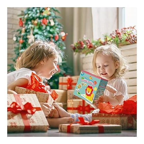  Toy Life Toddler Puzzles 8 Piece Wooden Puzzles for Toddlers 1-3, Puzzle 2 Year Old, Toddler Puzzles Ages 2-4, Montessori Puzzles for 1 Year Old, Baby Puzzles for Toddlers 1-3