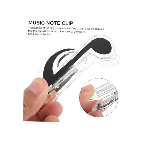  18 Pcs Sheet Music Book Clip Page Holder Music Book Clips Music Stand Music Book Page Clip Score Holder Metal Bookshelf Keyboard Books Clip Paper Clip Music Holder Notes Plastic