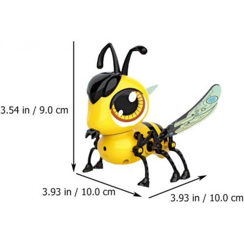  TOYANDONA Kids RC Honey Bee Toy Touch Sensor Honeybee Robot Toys DIY Toy Assemble Plaything Early Learning Toys