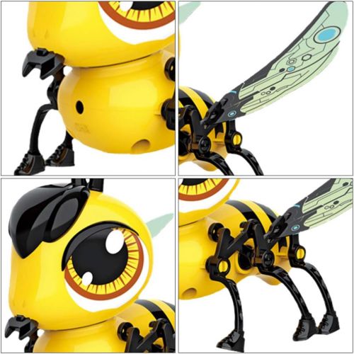  TOYANDONA Kids RC Honey Bee Toy Touch Sensor Honeybee Robot Toys DIY Toy Assemble Plaything Early Learning Toys
