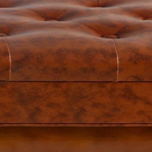  TOYEEKA Brown 25 Solid Wood PU Leather Double Duet Piano Stool Keyboard Bench with Storage，Load 440lb