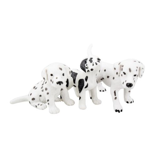  TOYMANY 10PCS Dog Figurines Playset, Realistic Detailed Plastic Puppy Figures, Hand Painted Emulational Dogs Animals Toy Set, Cake Toppers Christmas Birthday Gift for Kids Toddlers