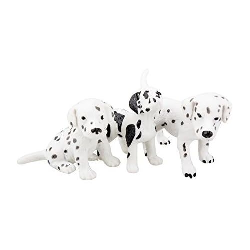  [아마존베스트]TOYMANY 10PCS Dog Figurines Playset, Realistic Detailed Plastic Puppy Figures, Hand Painted Emulational Dogs Animals Toy Set, Cake Toppers Christmas Birthday Gift for Kids Toddlers