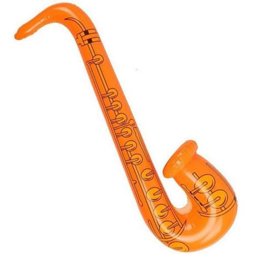  TOYMYTOY 6 Pcs Inflatable Musical Instruments Saxophone Toy, Adults Party Supplies Kids Toy Gift 28 Inches Random Color