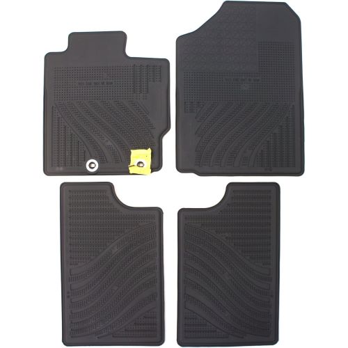  TOYOTA Genuine Toyota Accessories PT908-52122-20 Front and Rear All-Weather Floor Mat (Black), Set of 4
