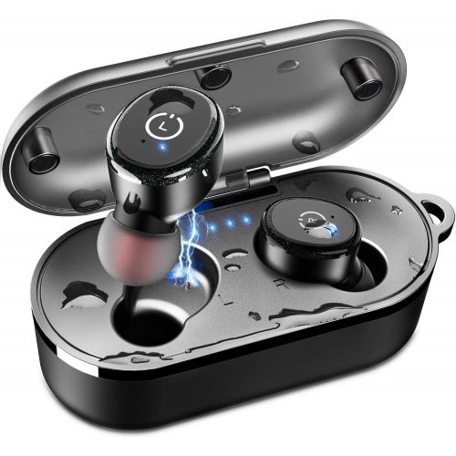  [아마존 핫딜]  [아마존핫딜]TOZO T10 Bluetooth 5.0 Wireless Earbuds with 【Wireless Charging Case】 IPX8 Waterproof TWS Stereo Headphones in-Ear Built-in Mic Headset Premium Sound with Deep Bass for Sport