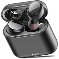 TOZO T6 True Wireless Earbuds Bluetooth Headphones Touch Control with Wireless Charging Case IPX8 Waterproof Stereo Earphones in-Ear Built-in Mic Headset Premium Deep Bass for Spor