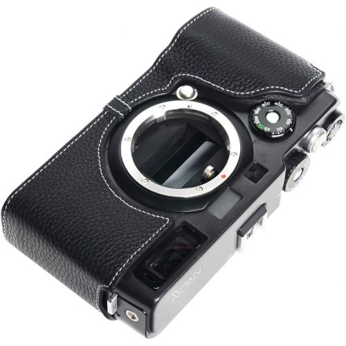  TP Original Handmade Genuine Real Leather Half Camera Case Bag Cover for Hasselblad XPan Fujifilm TX-1 Black Color