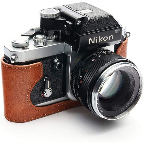  TP Original Handmade Genuine Real Leather Half Camera Case Bag Cover for Nikon F2 F2A F2AS Rufous Color