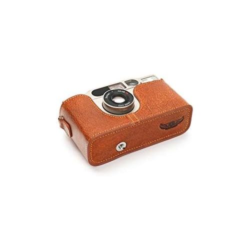 TP Original Handmade Genuine Real Leather Half Camera Case Bag Cover for Contax T2 Rufous Color