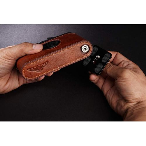  TP Original Handmade Genuine Real Leather Half Camera Case Bag Cover for Leica M7 M6 Rufous color