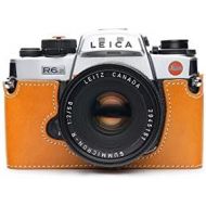 TP Original Handmade Genuine Real Leather Half Camera Case Bag Cover for Leica R6 R6.2 R5 Sandy Brown Color