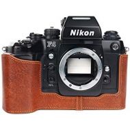 TP Original Handmade Genuine Real Leather Half Camera Case Bag Cover for Nikon F4 Rufous Color