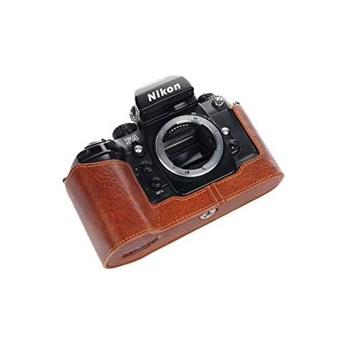  TP Original Handmade Genuine Real Leather Half Camera Case Bag Cover for Nikon F4 Rufous Color