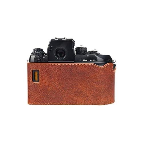  TP Original Handmade Genuine Real Leather Half Camera Case Bag Cover for Nikon F4 Rufous Color