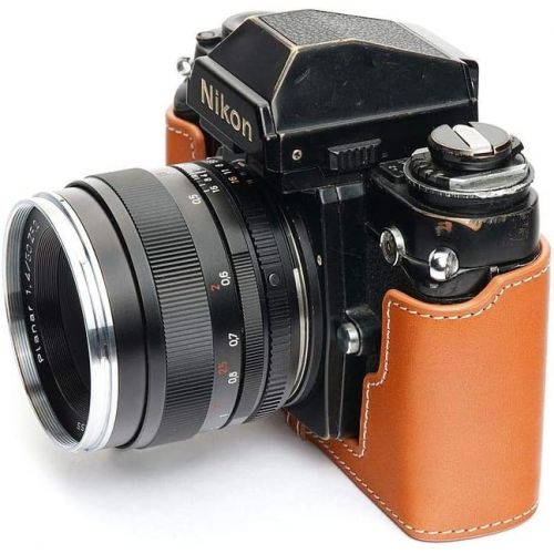  TP Original Handmade Genuine Real Leather Half Camera Case Bag Cover for Nikon F3 F3HP F3AF F3T Sandy Brown Color