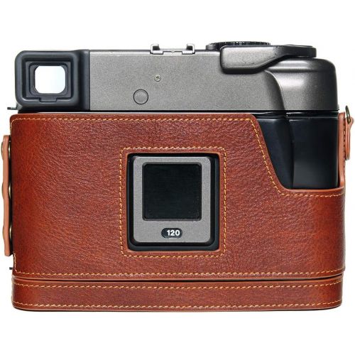  TP Original Handmade Genuine Real Leather Half Camera Case Bag Cover for MAMIYA 7ii 7 Rufous Color