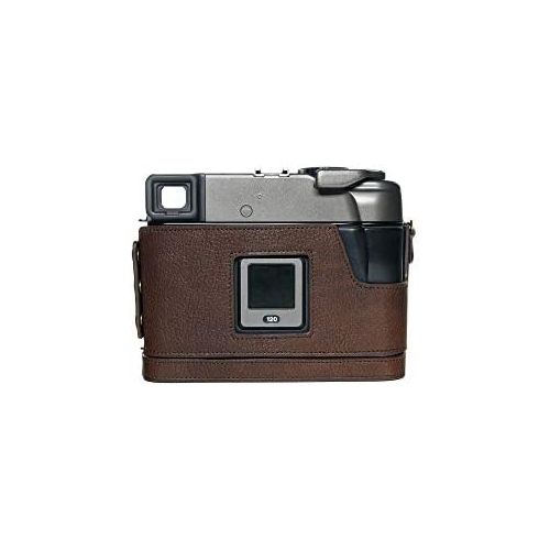  TP Original Handmade Genuine Real Leather Half Camera Case Bag Cover for MAMIYA 7ii 7 Coffee Color