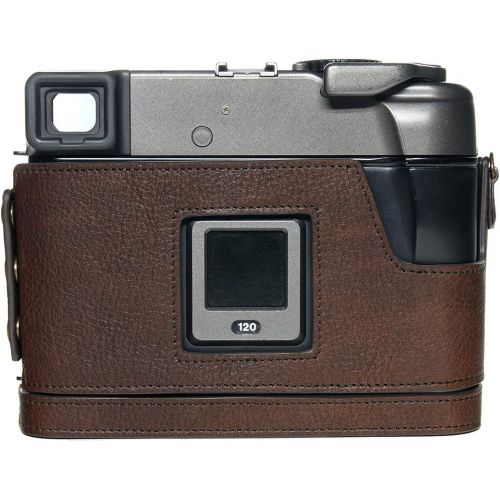  TP Original Handmade Genuine Real Leather Half Camera Case Bag Cover for MAMIYA 7ii 7 Coffee Color