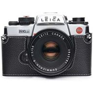 TP Original Handmade Genuine Real Leather Half Camera Case Bag Cover for Leica R6 R6.2 R5 Black Color