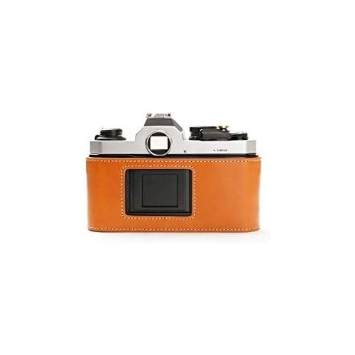  TP Original Handmade Genuine Real Leather Half Camera Case Bag Cover for Nikon FM2 FM FM2n FE FE2 Sandy Brown Color