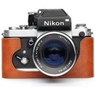 TP Original Handmade Genuine Real Leather Half Camera Case Bag Cover for Nikon F2 F2A F2AS Rufous Color