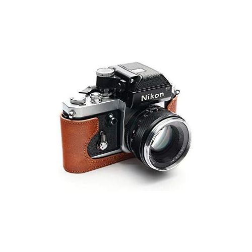  TP Original Handmade Genuine Real Leather Half Camera Case Bag Cover for Nikon F2 F2A F2AS Rufous Color