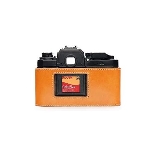  TP Original Handmade Genuine Real Leather Half Camera Case Bag Cover for Nikon FA Sandy Brown Color