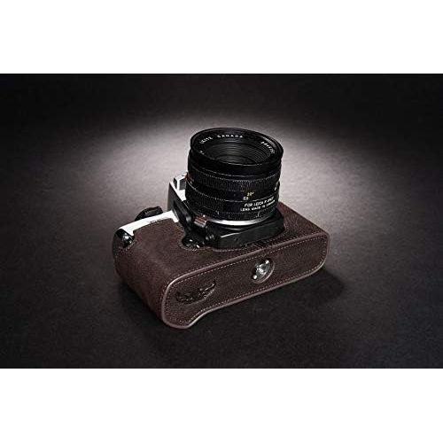  TP Original Handmade Genuine Real Leather Half Camera Case Bag Cover for Leica R6 R6.2 R5 Coffee Color