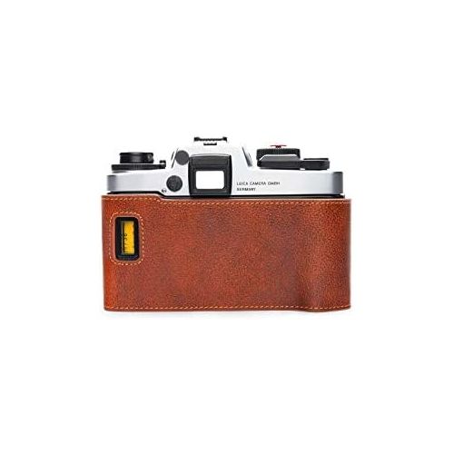  TP Original Handmade Genuine Real Leather Half Camera Case Bag Cover for Leica R6 R6.2 R5 Rufous Color