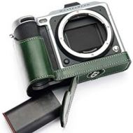 TP Original Handmade Genuine Real Leather Half Camera Case Bag Cover for Hasselblad X1D X1D II 50C Green Color