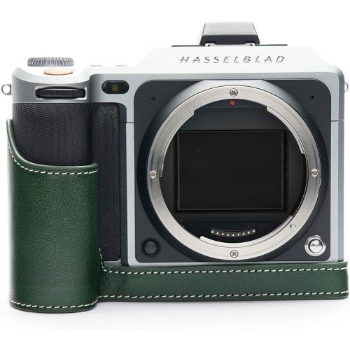  TP Original Handmade Genuine Real Leather Half Camera Case Bag Cover for Hasselblad X1D X1D II 50C Green Color