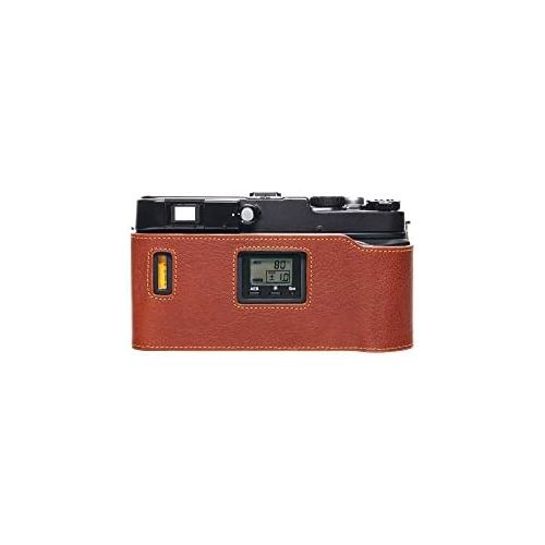  TP Original Handmade Genuine Real Leather Half Camera Case Bag Cover for Hasselblad XPan Fujifilm TX-1 Rufous Color