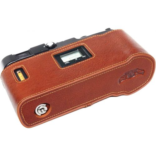  TP Original Handmade Genuine Real Leather Half Camera Case Bag Cover for Hasselblad XPan Fujifilm TX-1 Rufous Color