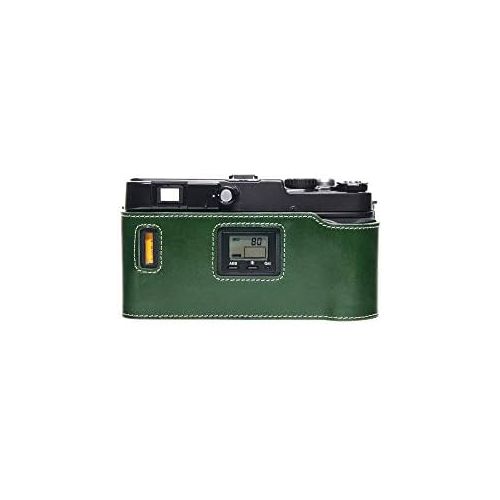  TP Original Handmade Genuine Real Leather Half Camera Case Bag Cover for Hasselblad XPan Fujifilm TX-1 Green Color