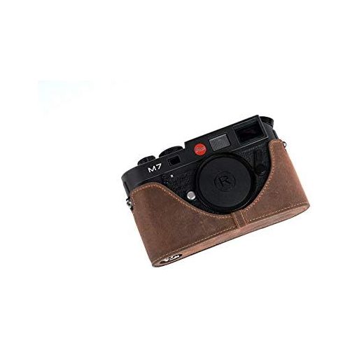  TP Original Handmade Genuine Real Leather Half Camera Case Bag Cover for Leica M7 M6 Tan color