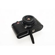 TP Original Handmade Genuine Real Leather Half Camera Case Bag Cover for Leica CL Black color