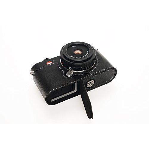  TP Original Handmade Genuine Real Leather Half Camera Case Bag Cover for Leica CL Black color