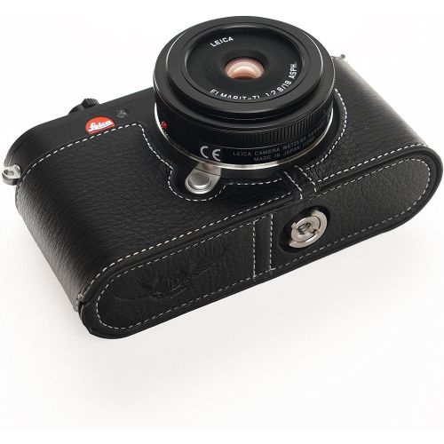  TP Original Handmade Genuine Real Leather Half Camera Case Bag Cover for Leica CL Black color