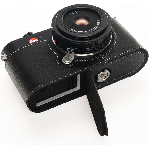  TP Original Handmade Genuine Real Leather Half Camera Case Bag Cover for Leica CL Black color