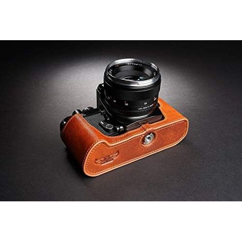  TP Original Handmade Genuine Real Leather Half Camera Case Bag Cover for Nikon FA Rufous Color