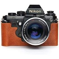 TP Original Handmade Genuine Real Leather Half Camera Case Bag Cover for Nikon F3 F3HP F3AF F3T Rufous Color