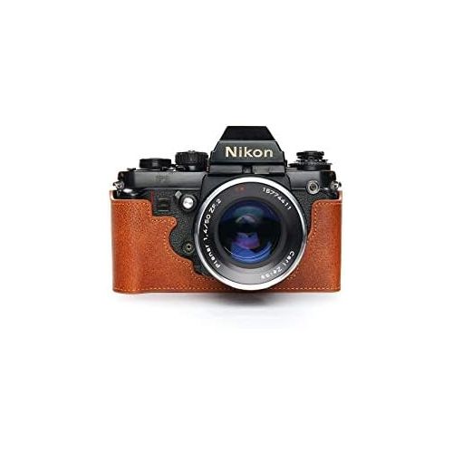  TP Original Handmade Genuine Real Leather Half Camera Case Bag Cover for Nikon F3 F3HP F3AF F3T Rufous Color