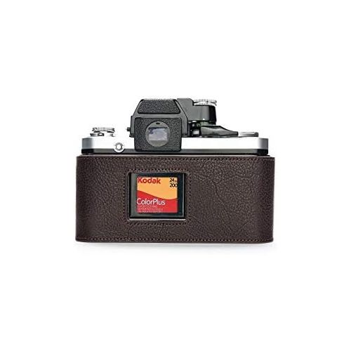 TP Original Handmade Genuine Real Leather Half Camera Case Bag Cover for Nikon F2 F2A F2AS Coffee Color