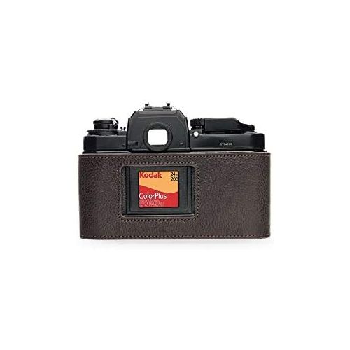  TP Original Handmade Genuine Real Leather Half Camera Case Bag Cover for Nikon FA Coffee Color