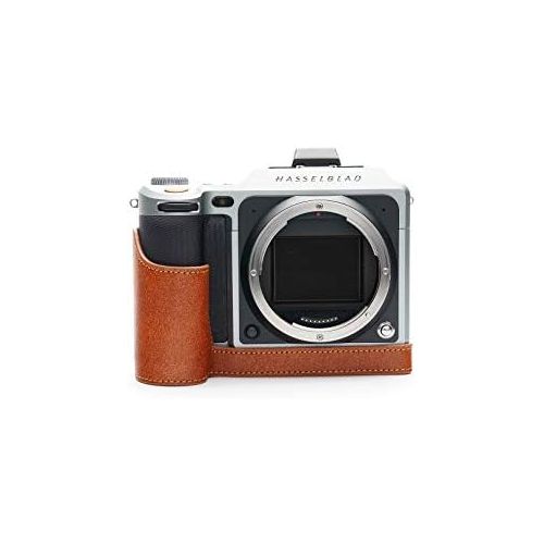  TP Original Handmade Genuine Real Leather Half Camera Case Bag Cover for Hasselblad X1D X1D II 50C Rufous Color