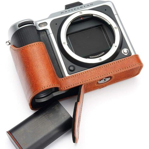  TP Original Handmade Genuine Real Leather Half Camera Case Bag Cover for Hasselblad X1D X1D II 50C Rufous Color