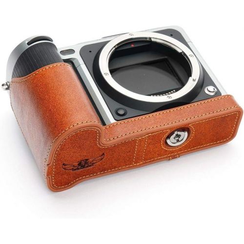  TP Original Handmade Genuine Real Leather Half Camera Case Bag Cover for Hasselblad X1D X1D II 50C Rufous Color