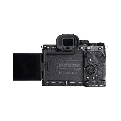  TP Original Handmade Genuine Real Leather Half Camera Case Bag Cover for Sony A1 A7S Mark iii A7S3 Black Color